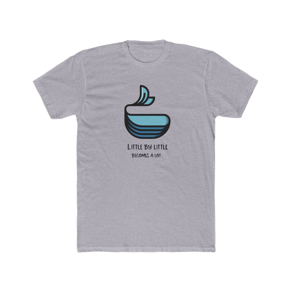 Unisex Cotton Crew Tee with Motivational Design - Little by Little, Casual Wear, Gift for Friends, Inspirational Shirt, Everyday Style